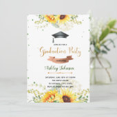 ひまわり卒業パーティー招待状 招待状 (スタンド正面)