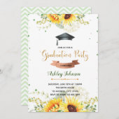 ひまわり卒業パーティー招待状 招待状 (正面/裏面)