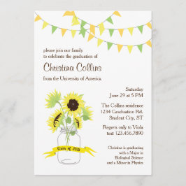 ひまわり卒業招待状 招待状