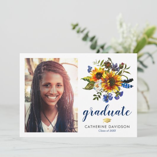 ひまわり卒業2025写真 招待状 (スタンド正面)