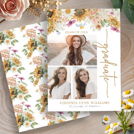 ひまわり卒業 案内状