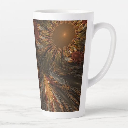 ひまわり印象 カフェラテマグ (右)