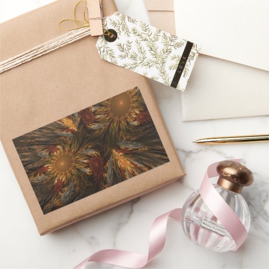 ひまわり印象 長方形シール (ギフト)