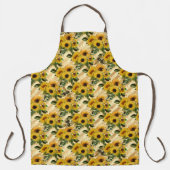 ひまわり及びビーシリーズデザイン九 エプロン (正面)