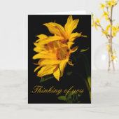 ひまわり及び意味 カード (黄色い花)