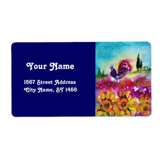 ひまわり及び黒鶏 ラベル (正面)