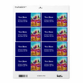 ひまわり及び黒鶏 ラベル (フルシート)