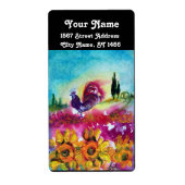 ひまわり及び黒鶏 ラベル (正面)