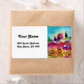 ひまわり及び黒鶏 ラベル (インサイチュ)