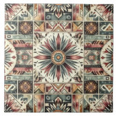 ひまわり収穫 タイル (正面)