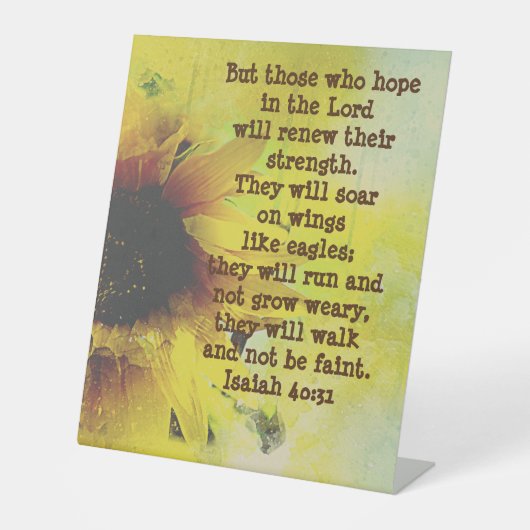 ひまわり台座卓上標識 台座サイン (正面)