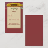 ひまわり名刺 名刺 (正面/裏面)