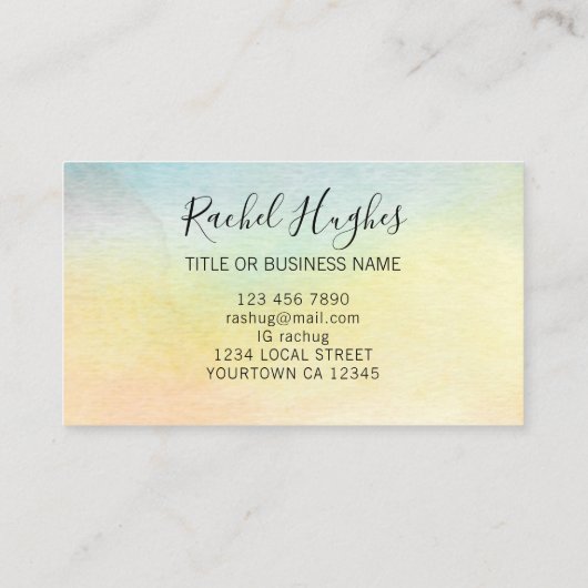 ひまわり名刺 名刺 (裏面)