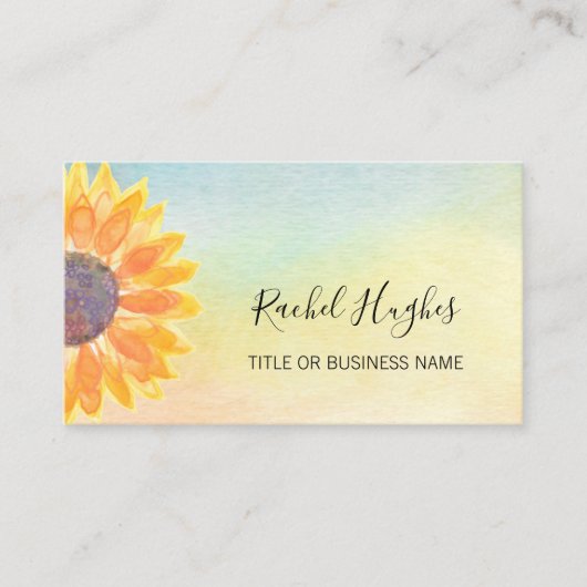 ひまわり名刺 名刺 (正面)