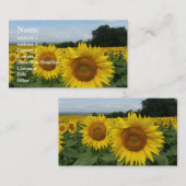 ひまわり名刺 名刺 (正面/裏面)