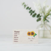 ひまわり名刺 名刺 (スタンド正面)