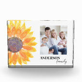 ひまわり名前をカスタムするフォトブロック フォトブロック (正面)