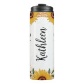 ひまわり名前をカスタムする タンブラー (正面)