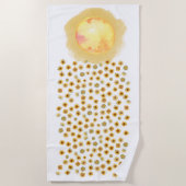 ひまわり喜び ビーチタオル (正面)