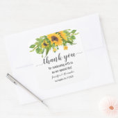 ひまわり四角ステッカー スクエアシール (封筒)