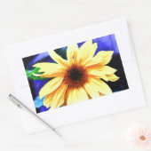 ひまわり四角形ステッカー 長方形シール (封筒)