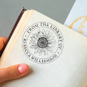 ひまわり図書室名前をカスタムする セルフインキングスタンプ