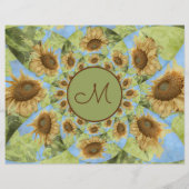 ひまわり国フローライエローグリーンモノグラム (裏面)