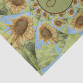 ひまわり国フローライエローグリーンモノグラム 薄葉紙 (詳細)