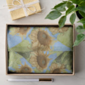 ひまわり国フローライエローグリーンモノグラム 薄葉紙 (ギフト)