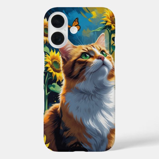 ひまわり園の猫 Case-Mate iPhoneケース (裏面)