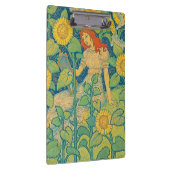 ひまわり園の花の子の女性 クリップボード (右)