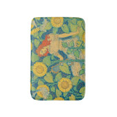 ひまわり園の花の子の女性 バスマット (正面縦)