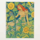 ひまわり園の花の子の女性 プランナー手帳 (正面)