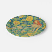 ひまわり園の花の子の女性 ペーパープレート (アングル)