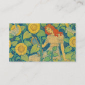 ひまわり園の花の子の女性 名刺 (裏面)