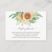 ひまわり園フローラ赤ちゃんシャワーギフトディスプレイ エンクロージャーカード (正面)