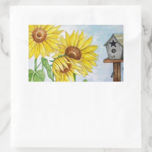 ひまわり園 長方形シール (バッグ)