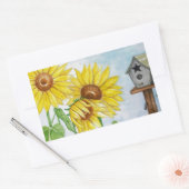 ひまわり園 長方形シール (封筒)