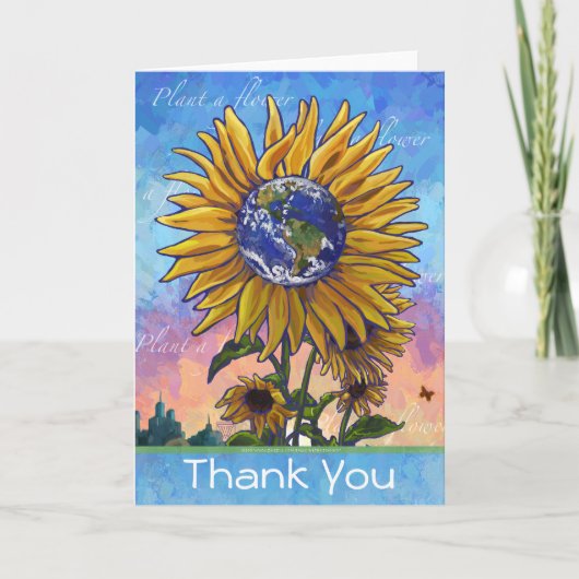 ひまわり地球サンキューカード サンキューカード (正面)