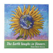 ひまわり地球引用文 タイル (正面)