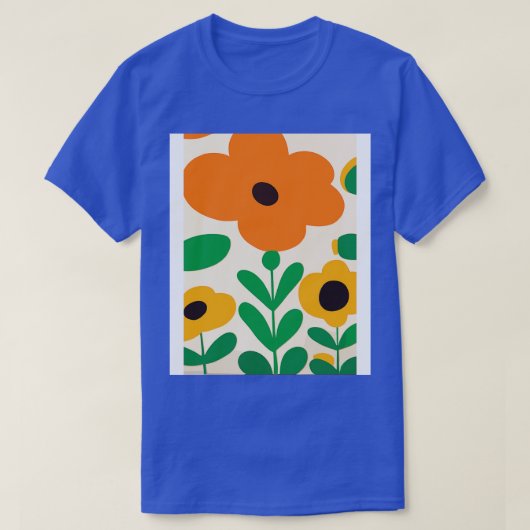 ひまわり型枠1 Tシャツ (デザイン正面)