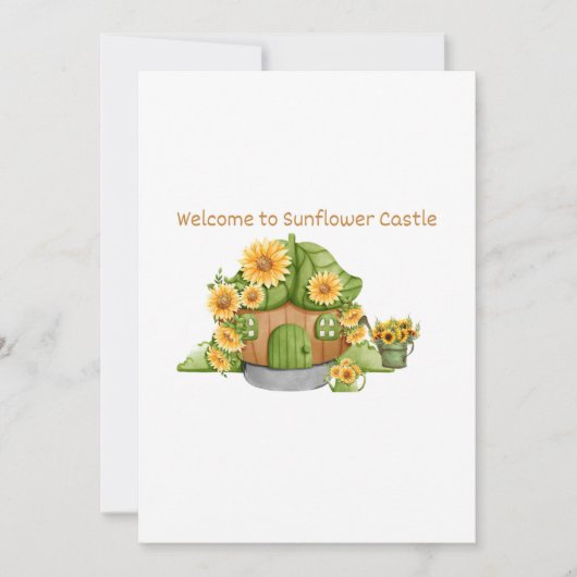 ひまわり城へようこそ 招待状 (正面)