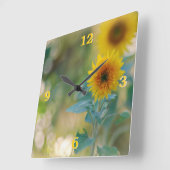 ひまわり壁時計 スクエア壁時計 (傾斜)