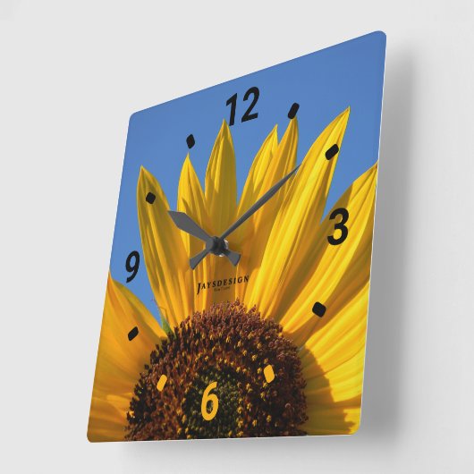 ひまわり壁時計 スクエア壁時計 (傾斜)