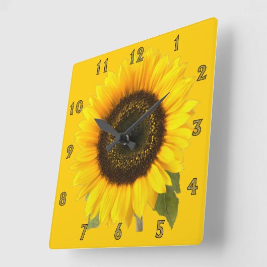 ひまわり壁時計 スクエア壁時計 (傾斜)