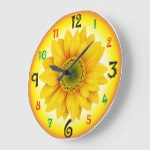 ひまわり壁時計 ラージ壁時計 (傾斜)