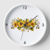 ひまわり壁時計 壁時計 (正面)