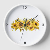 ひまわり壁時計 壁時計 (正面)
