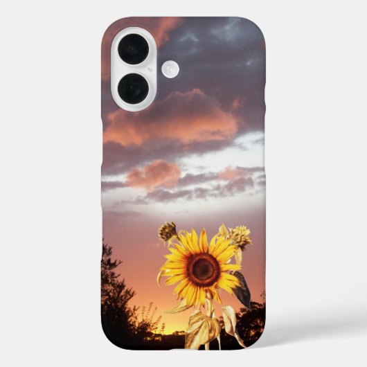 ひまわり夏の夕日 Case-Mate iPhoneケース (裏面)