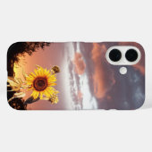 ひまわり夏の夕日 Case-Mate iPhoneケース (裏面 (横))